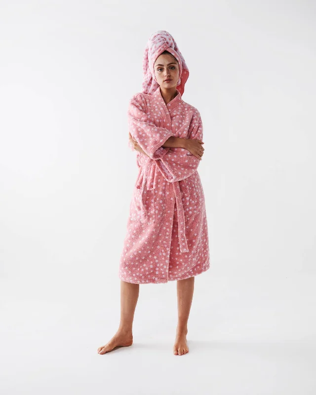 Strawberry Lamington Terry Bath Robe