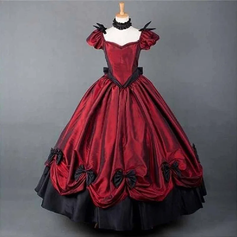 Medieval Lolita Bow Court Ball Gown Dress