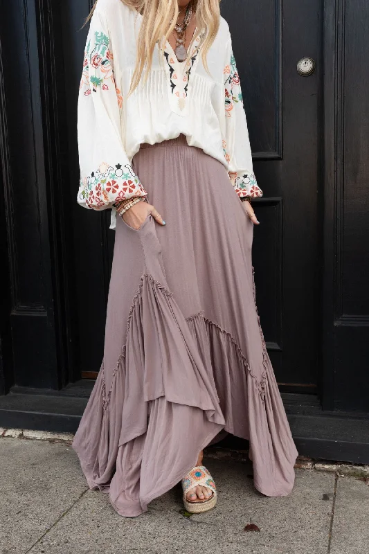 The Nest Forever Beauty Maxi Skirt - Mushroom